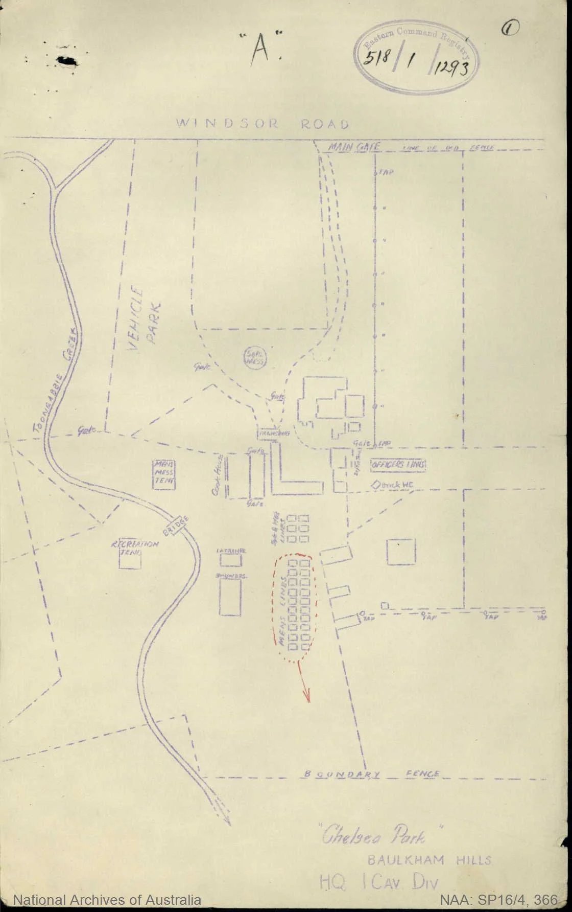 HQ 1 Cavalry Division Site Plan
